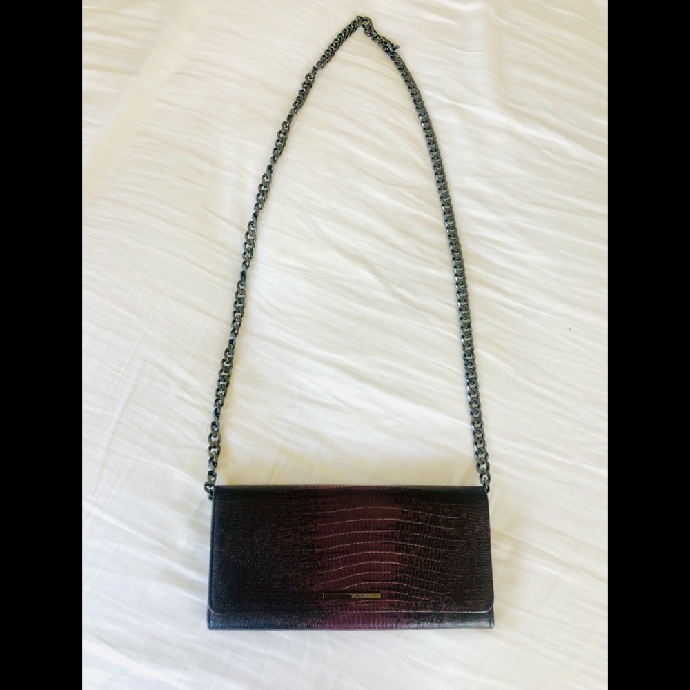 All Saints, Chain Leather Wallet Crossbody